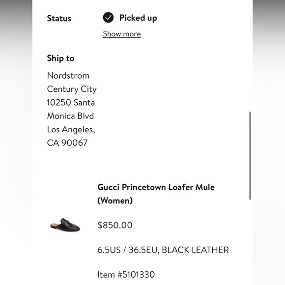 Gucci princetown 36.5 slides black LIKE NEW - Picture 7 of 7